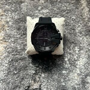 Diesel Black-on-Black Chronograph Watch
